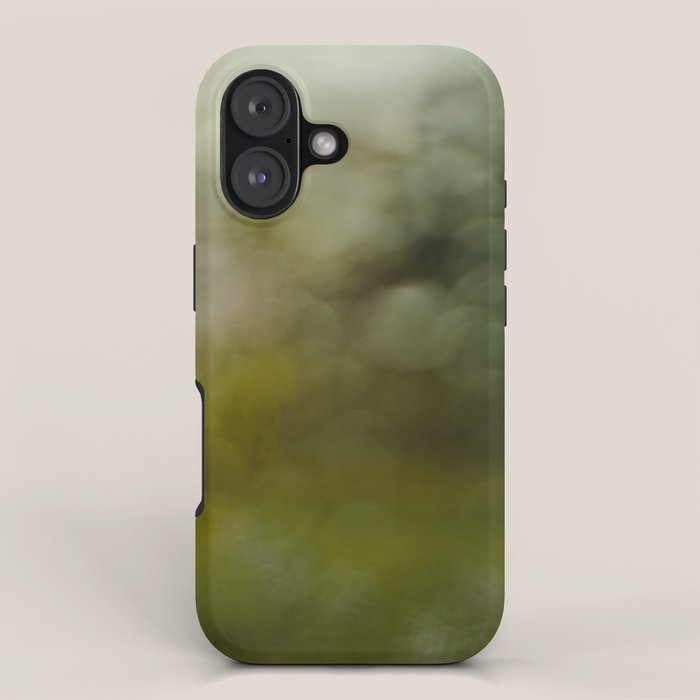 raindrop abstract photograph no. 6 - nature photography iPhone Case Gallery Image 1