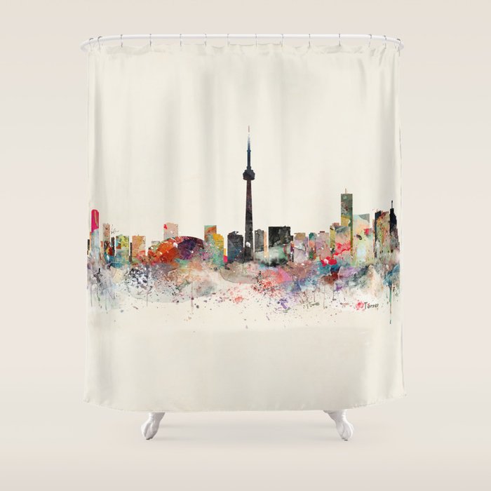 toronto skyline Shower Curtain Gallery Image 1