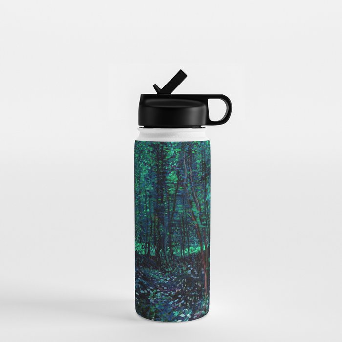 Vincent Van Gogh Trees & Underwood Teal Green Water Bottle Gallery Image 1