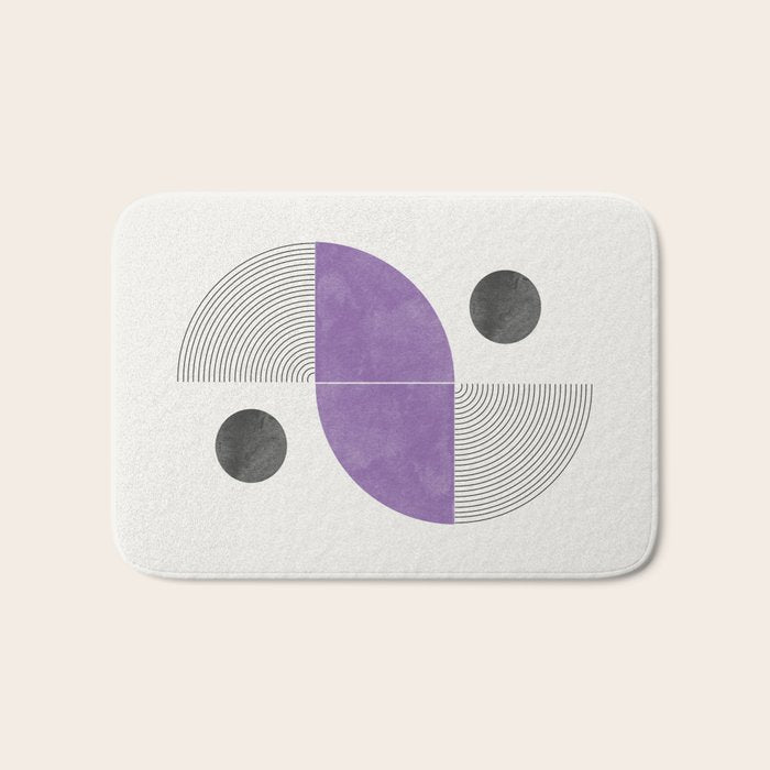 Geometric Shape 03 Bath Mat Gallery Image 1