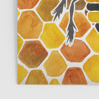 Bee & Honeycomb Poster Gallery Image 3