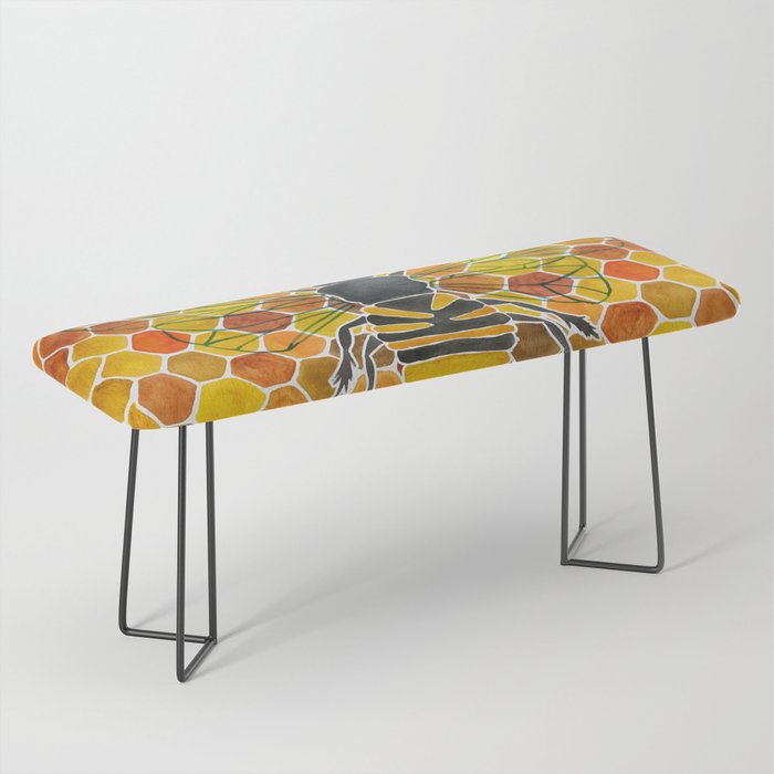 Bee & Honeycomb Bench Gallery Image 1
