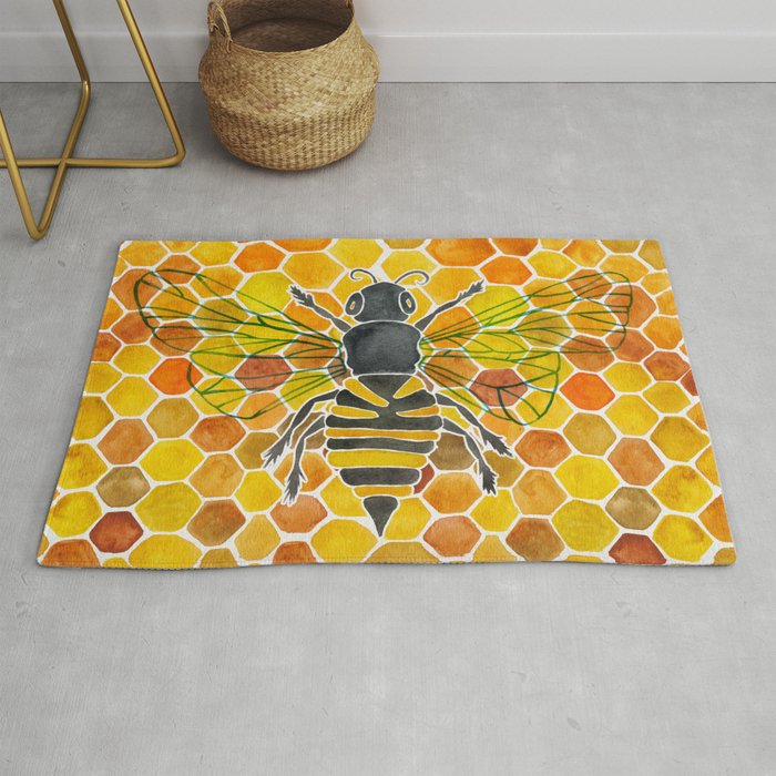 Bee & Honeycomb Rug Gallery Image 1