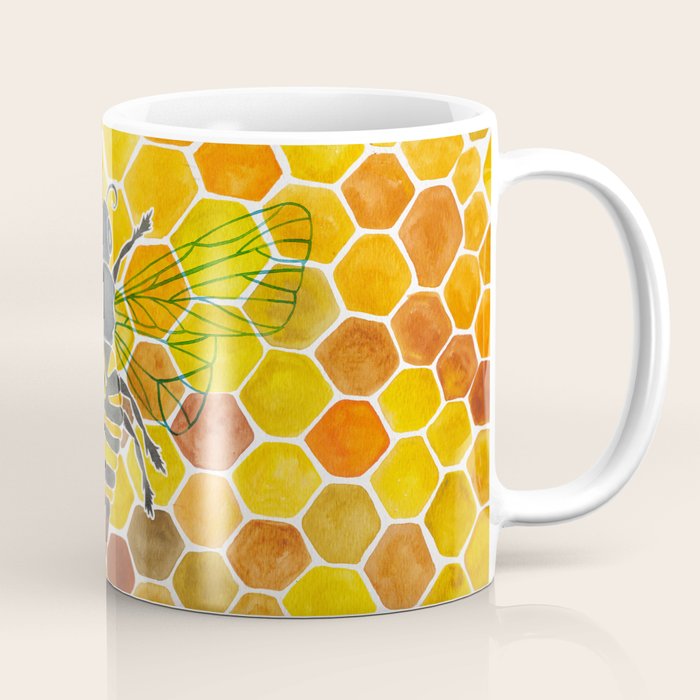 Bee & Honeycomb Coffee Mug Gallery Image 1