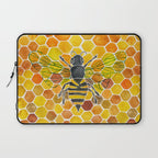 Bee & Honeycomb Laptop Sleeve Gallery Image 1