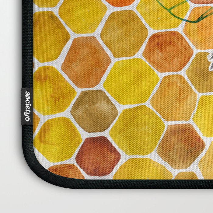 Bee & Honeycomb Laptop Sleeve Gallery Image 3