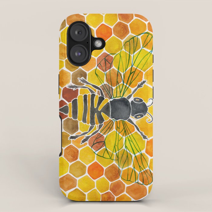 Bee & Honeycomb iPhone Case Gallery Image 1