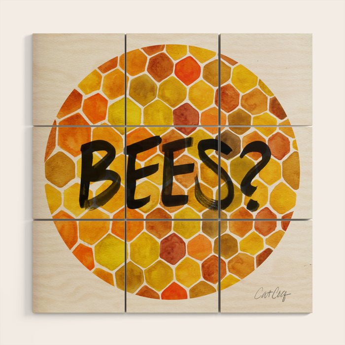 BEES? Wood Wall Art Gallery Image 1