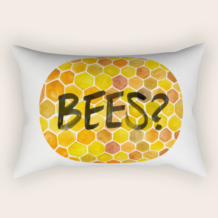 BEES? Rectangular Pillow Gallery Image 1