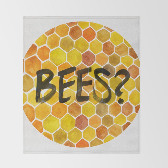 BEES? Throw Blanket Gallery Image 2