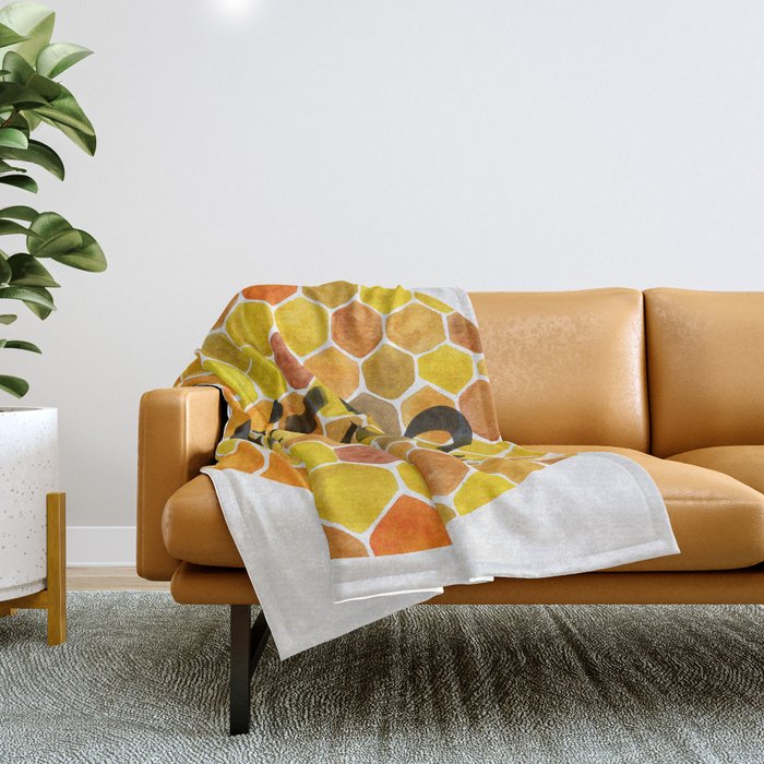 BEES? Throw Blanket Gallery Image 1