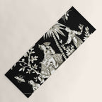 Black & White Chinoiserie Yoga Mat Gallery Image 1