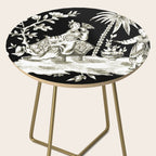 Black & White Chinoiserie Side Table Gallery Image 2