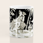 Black & White Chinoiserie Coffee Mug Gallery Image 4
