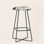 Black & White Chinoiserie Stool Gallery Image 1