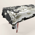 Black & White Chinoiserie Tablecloth Gallery Image 1