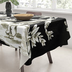 Black & White Chinoiserie Tablecloth Gallery Image 3