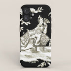 Black & White Chinoiserie iPhone Case Gallery Image 1