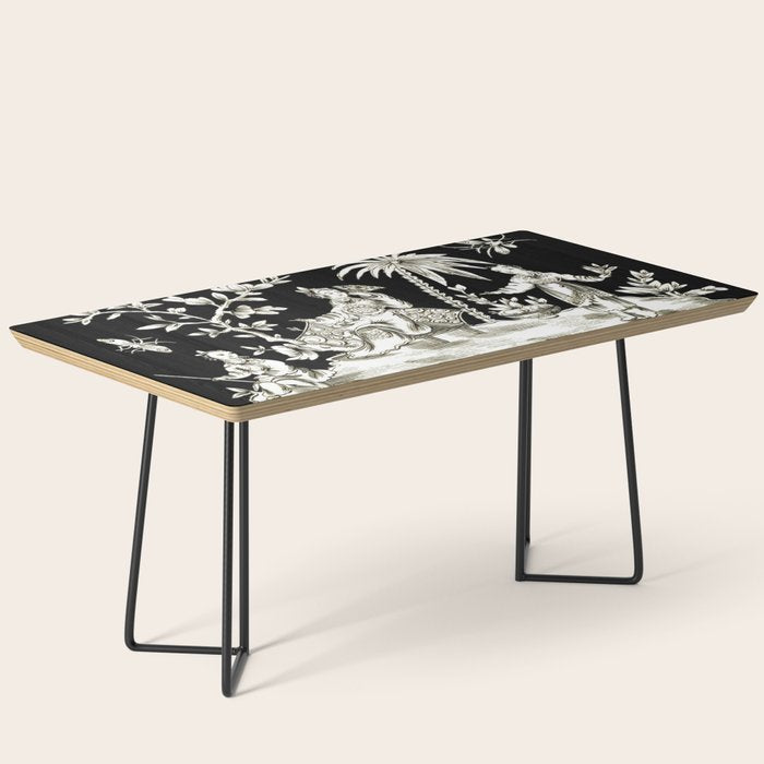 Black & White Chinoiserie Coffee Table Gallery Image 1