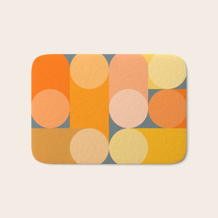 Modern Geometric 87A Bath Mat Gallery Image 1