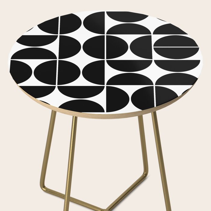 Mid Century Modern Geometric 04 Black Side Table Gallery Image 2