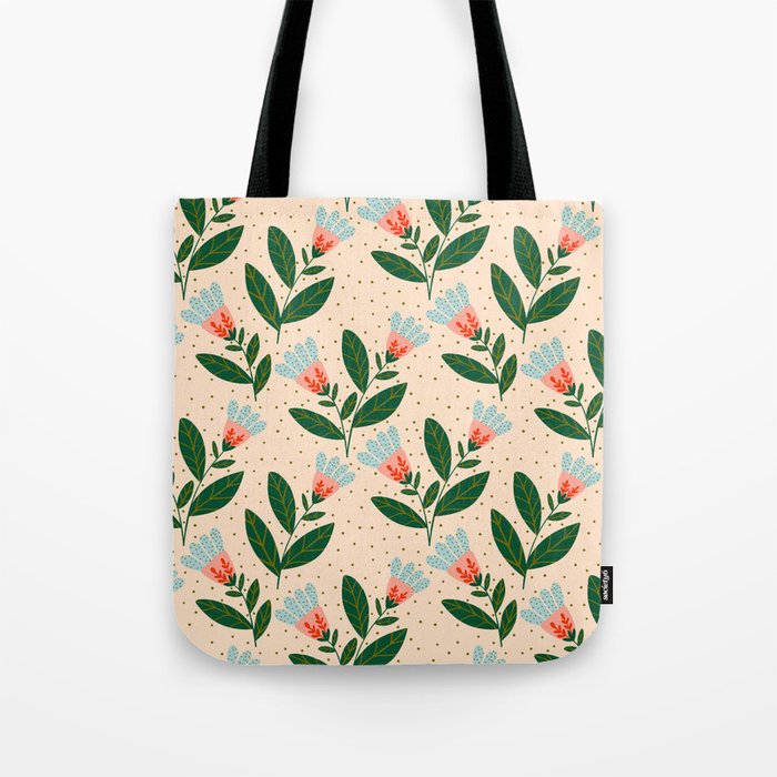 Whimsical Spring Floral  Tote Bag Gallery Image 1