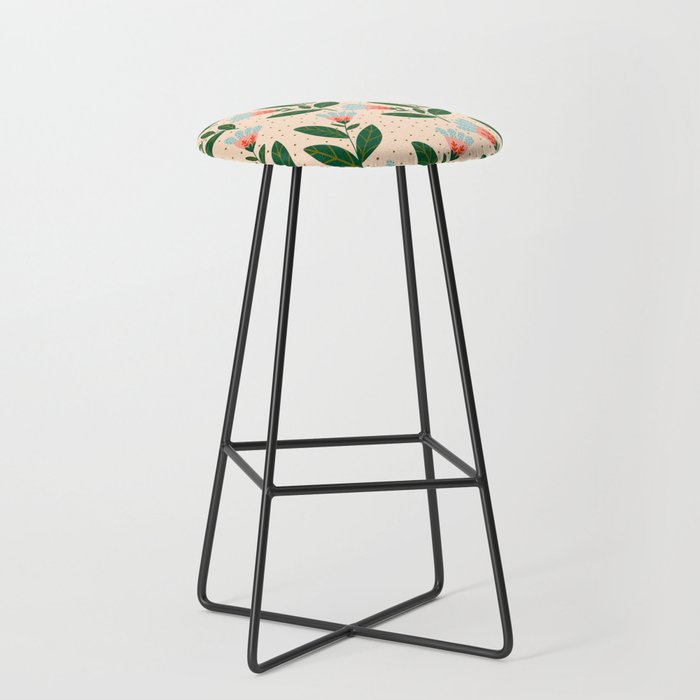 Whimsical Spring Floral  Stool Gallery Image 1