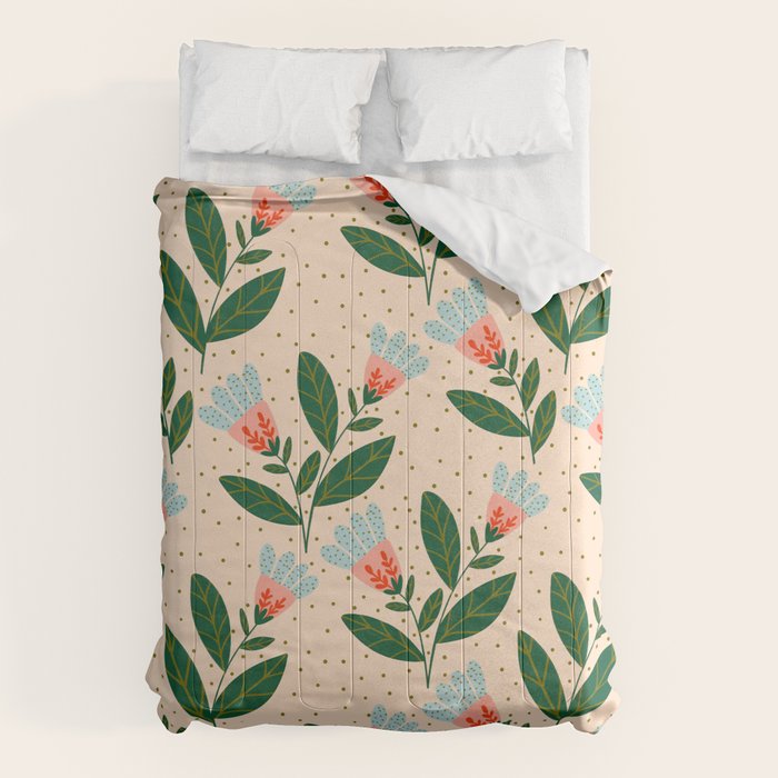 Whimsical Spring Floral  Comforter Gallery Image 6
