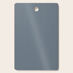 Narrow Stripes Vertical Pattern in Eclectic Brown and Blue Cutting Board Gallery Image 1