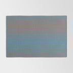 Narrow Stripes Vertical Pattern in Eclectic Brown and Blue Rug Gallery Image 2