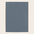 Narrow Stripes Vertical Pattern in Eclectic Brown and Blue Poster Gallery Image 4