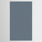 Narrow Stripes Vertical Pattern in Eclectic Brown and Blue Tablecloth Gallery Image 2