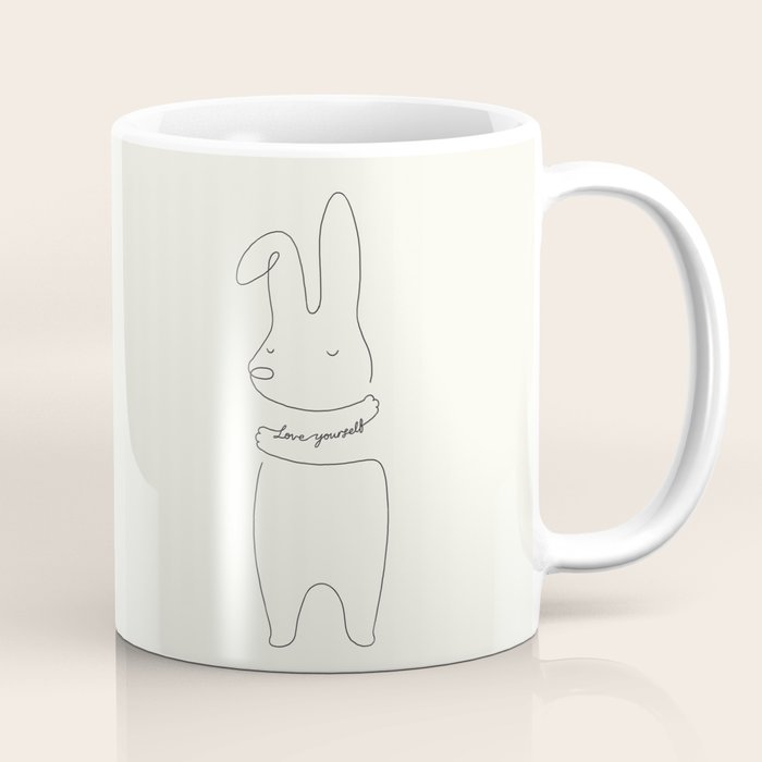 Love Yourself - Bunny Coffee Mug Gallery Image 1