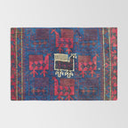 Baluch Khorasan Northeast Persian Bag Face Print With Birds Rug Gallery Image 2