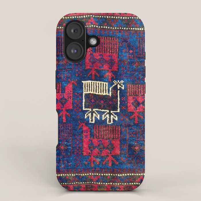 Baluch Khorasan Northeast Persian Bag Face Print With Birds iPhone Case Gallery Image 1