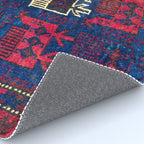 Baluch Khorasan Northeast Persian Bag Face Print With Birds Rug Gallery Image 4