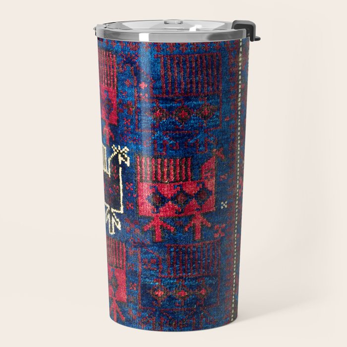 Baluch Khorasan Northeast Persian Bag Face Print With Birds Travel Mug Gallery Image 2