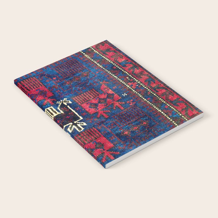 Baluch Khorasan Northeast Persian Bag Face Print With Birds Notebook Gallery Image 1