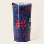 Baluch Khorasan Northeast Persian Bag Face Print With Birds Travel Mug Gallery Image 3