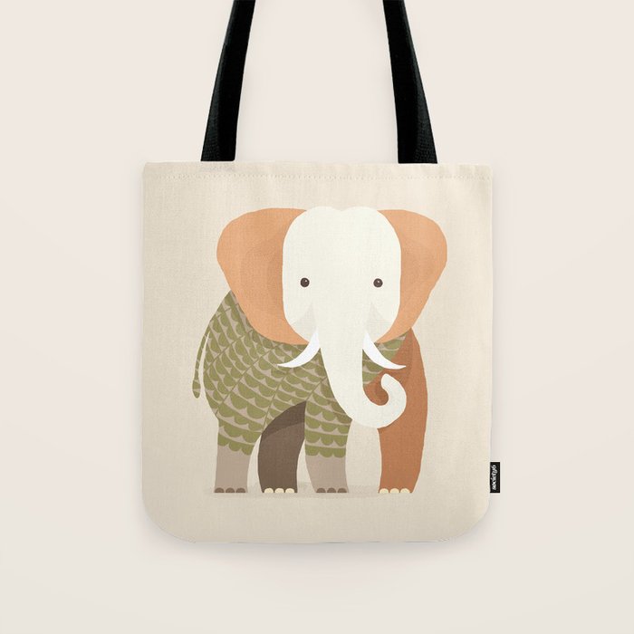 Whimsical Elephant Tote Bag Gallery Image 1