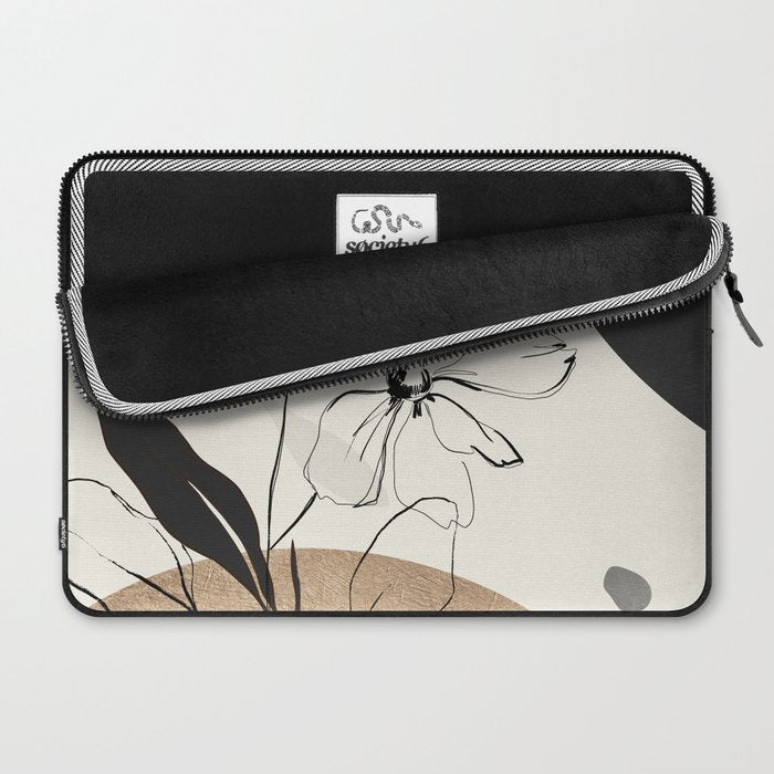 Abstract Art Minimal Flowers 3 Laptop Sleeve Gallery Image 2