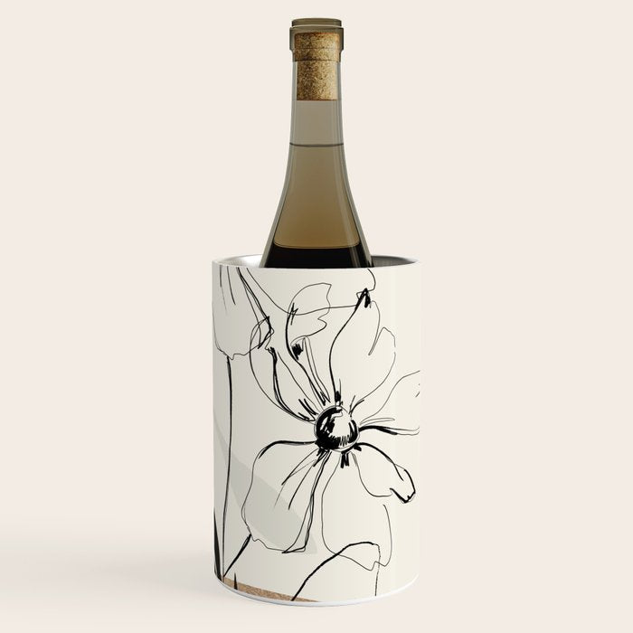 Abstract Art Minimal Flowers 3 Wine Chiller Gallery Image 1
