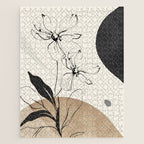 Abstract Art Minimal Flowers 3 Jigsaw Puzzle Gallery Image 1