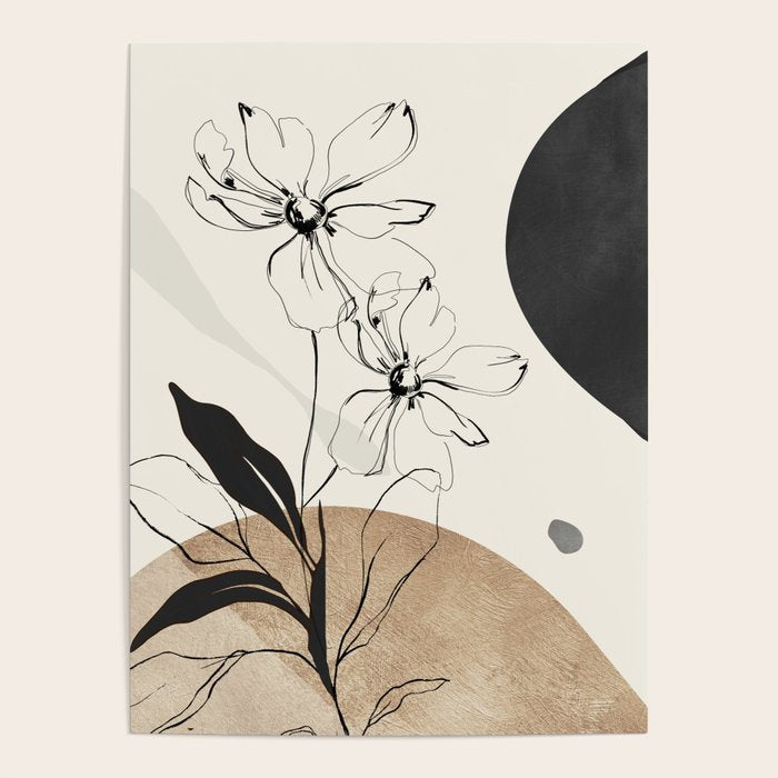 Abstract Art Minimal Flowers 3 Poster Gallery Image 4