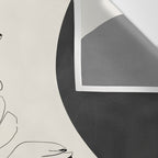 Abstract Art Minimal Flowers 3 Wall Tapestry Gallery Image 3