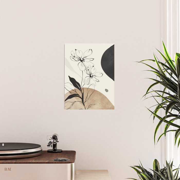 Abstract Art Minimal Flowers 3 Poster Gallery Image 2