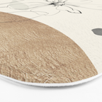 Abstract Art Minimal Flowers 3 Bath Mat Gallery Image 3