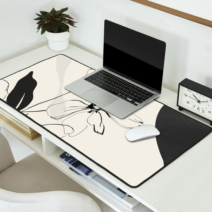 Abstract Art Minimal Flowers 3 Desk Mat Gallery Image 2
