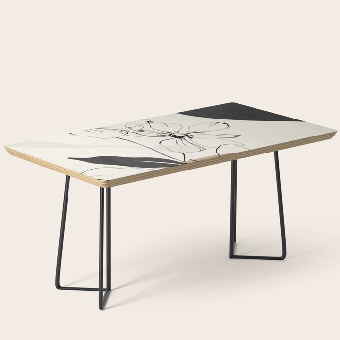 Abstract Art Minimal Flowers 3 Coffee Table Gallery Image 1