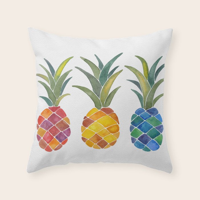 Pineapples Throw Pillow Gallery Image 6